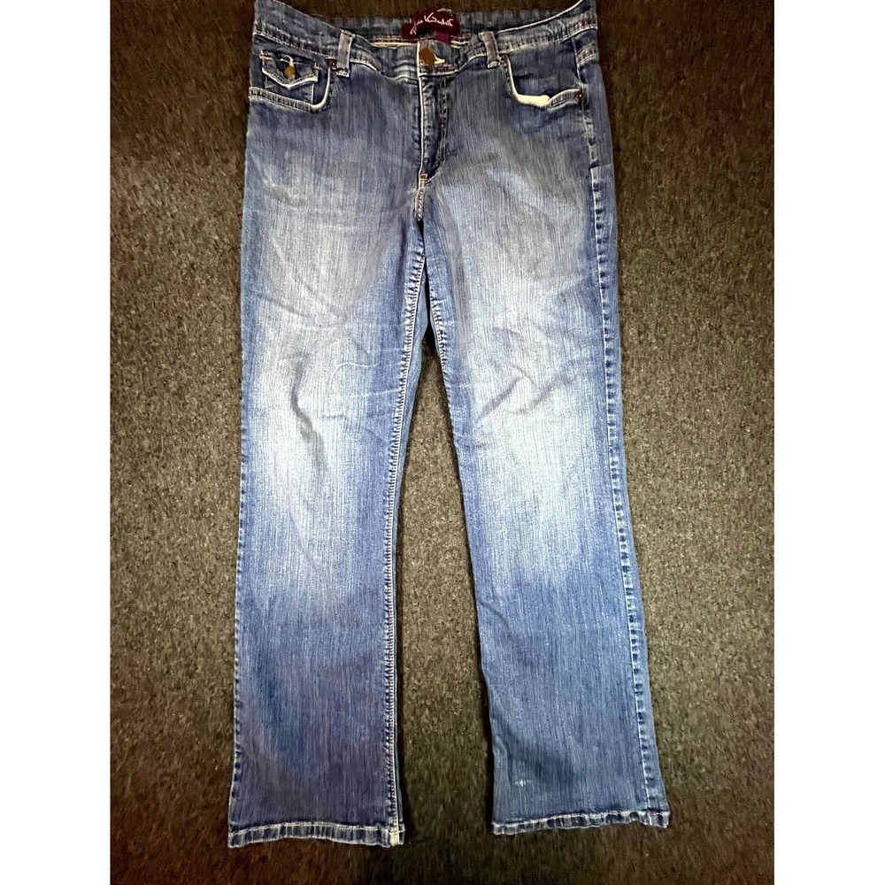 Y2K Gloria Vanderbilt Amanda Jeans Womens 14 Blue Medium Wash Straight Leg